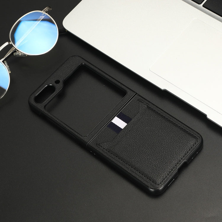 Litchi Texture Card Slots Back Cover Phone Case, For Samsung Galaxy Z Fold5, For Samsung Galaxy Z Flip5