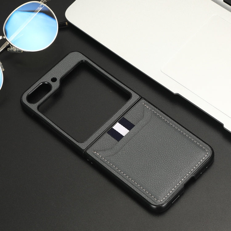 Litchi Texture Card Slots Back Cover Phone Case, For Samsung Galaxy Z Fold5, For Samsung Galaxy Z Flip5
