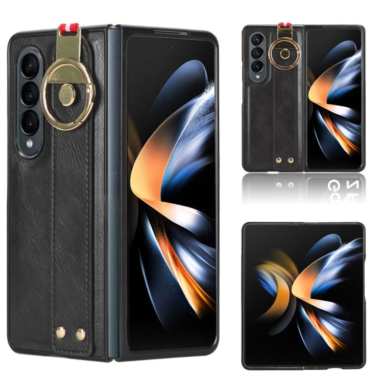 Wristband Leather Back Phone Case, For Samsung Galaxy M34 5G, For Samsung Galaxy Z Fold4, For Samsung Galaxy A05s 4G, For Samsung Galaxy S24 Ultra 5G