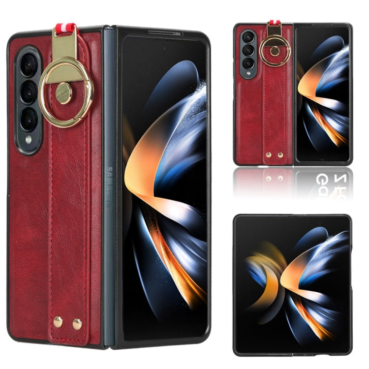 Wristband Leather Back Phone Case, For Samsung Galaxy M34 5G, For Samsung Galaxy Z Fold4, For Samsung Galaxy A05s 4G, For Samsung Galaxy S24 Ultra 5G