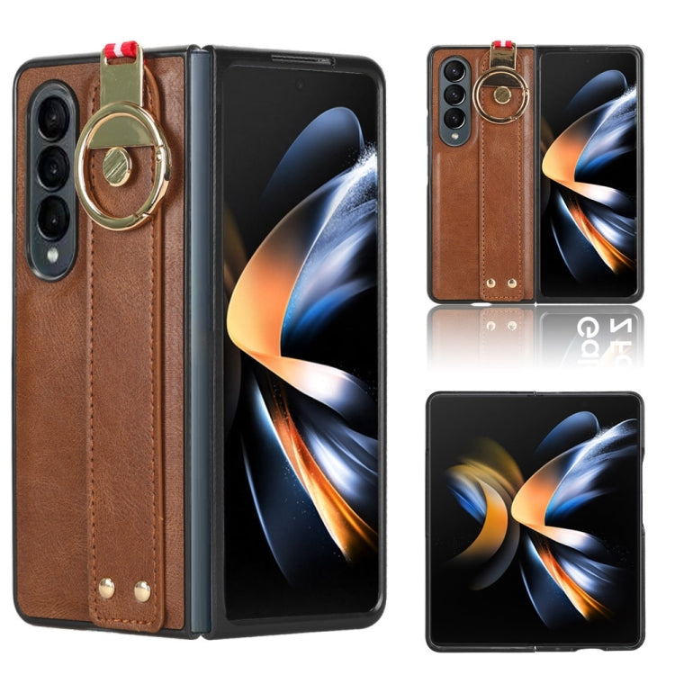 Wristband Leather Back Phone Case, For Samsung Galaxy Z Fold4, For Samsung Galaxy A05s 4G, For Samsung Galaxy S24 Ultra 5G, For Samsung Galaxy M34 5G