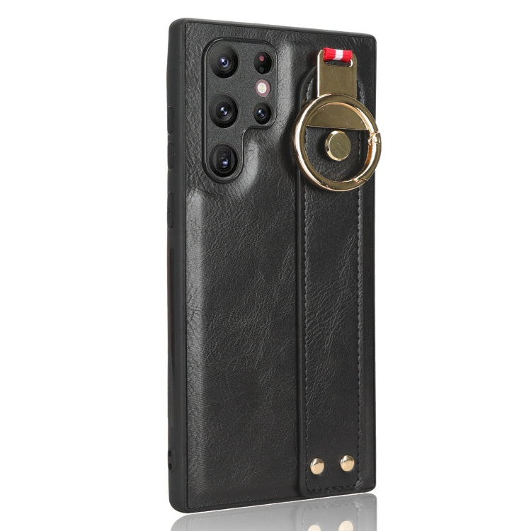 Wristband Leather Back Phone Case