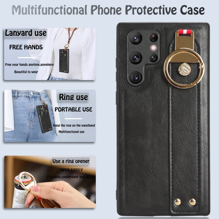 Wristband Leather Back Phone Case