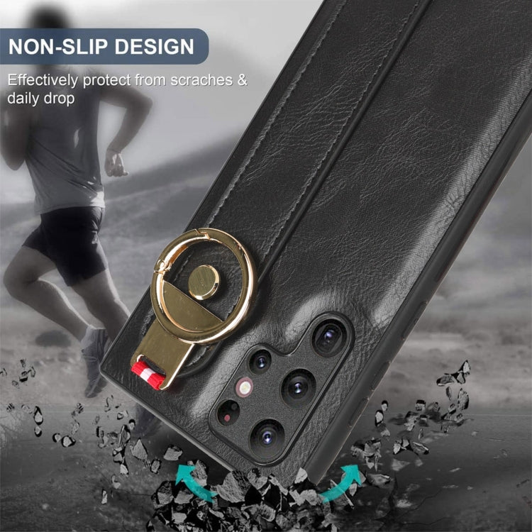 Wristband Leather Back Phone Case