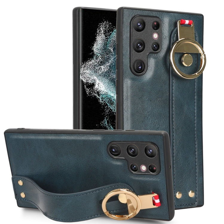 Wristband Leather Back Phone Case, For Samsung Galaxy Z Flip5, For Samsung Galaxy S22 Ultra 5G, For Samsung Galaxy Z Flip3 5G, For Samsung Galaxy Z Fold3 5G