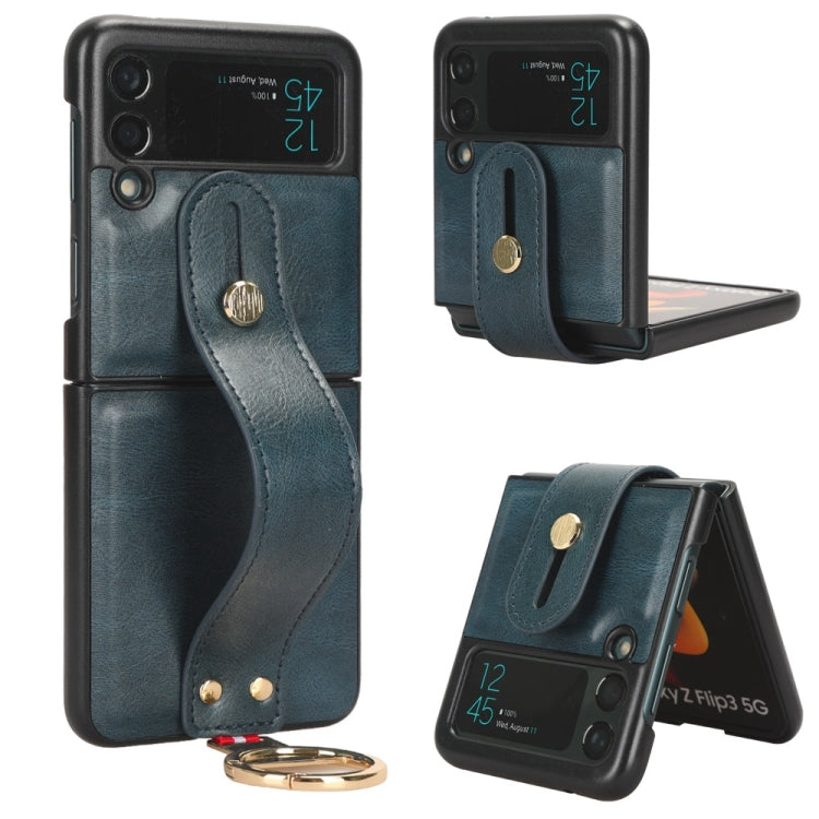 Wristband Leather Back Phone Case, For Samsung Galaxy Z Flip5, For Samsung Galaxy S22 Ultra 5G, For Samsung Galaxy Z Flip3 5G, For Samsung Galaxy Z Fold3 5G