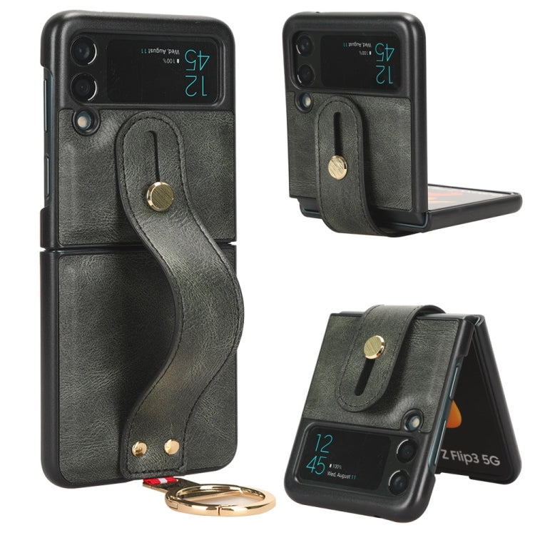 Wristband Leather Back Phone Case, For Samsung Galaxy Z Flip5, For Samsung Galaxy S22 Ultra 5G, For Samsung Galaxy Z Flip3 5G, For Samsung Galaxy Z Fold3 5G