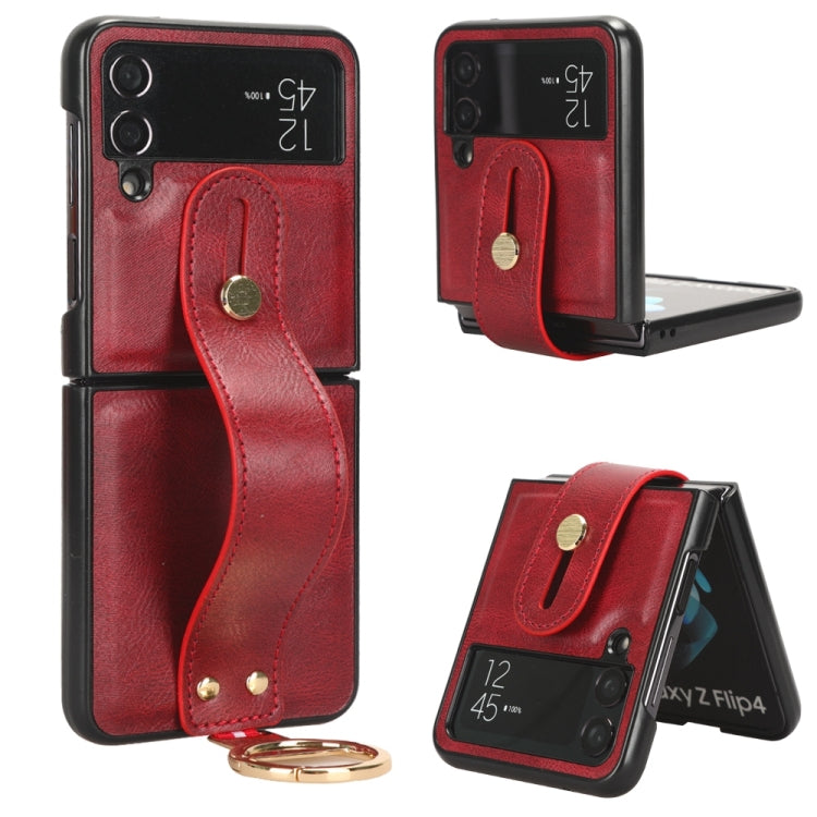 Wristband Leather Back Phone Case, For Samsung Galaxy Z Flip4, For Samsung Galaxy S23 FE 5G, For Samsung Galaxy S24+ 5G, For Samsung Galaxy S22 Ultra 5G