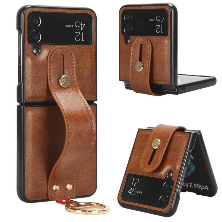 Wristband Leather Back Phone Case, For Samsung Galaxy S23 FE 5G, For Samsung Galaxy S24+ 5G, For Samsung Galaxy Z Flip4, For Samsung Galaxy Z Flip5