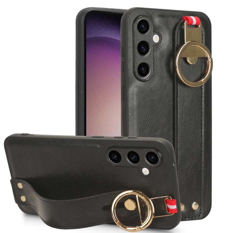 Wristband Leather Back Phone Case, For Samsung Galaxy S23 FE 5G, For Samsung Galaxy S24+ 5G, For Samsung Galaxy Z Flip4, For Samsung Galaxy Z Flip5