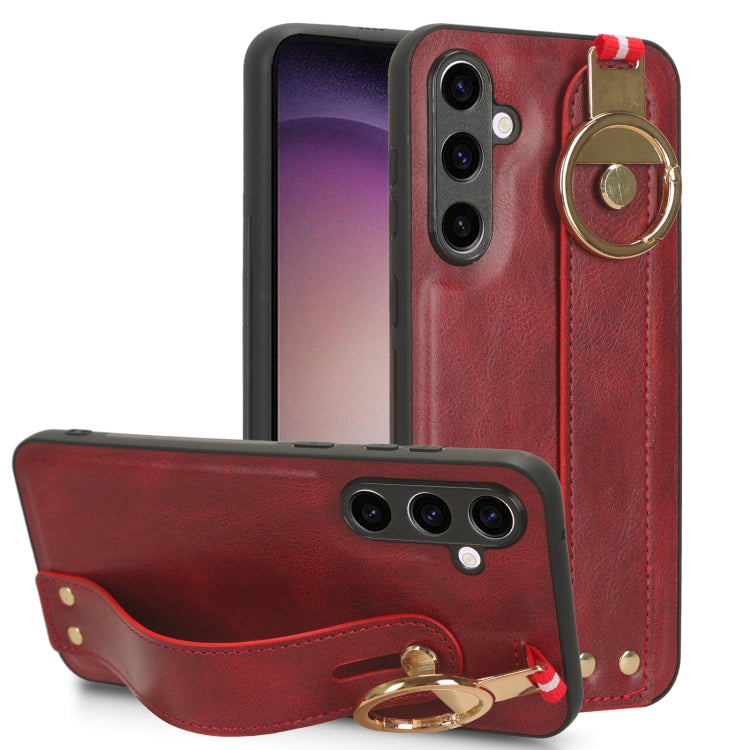 Wristband Leather Back Phone Case, For Samsung Galaxy S23 FE 5G, For Samsung Galaxy S24+ 5G, For Samsung Galaxy Z Flip4, For Samsung Galaxy Z Flip5