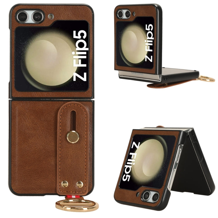 Wristband Leather Back Phone Case, For Samsung Galaxy Z Flip5, For Samsung Galaxy S22 Ultra 5G, For Samsung Galaxy Z Flip3 5G, For Samsung Galaxy Z Fold3 5G
