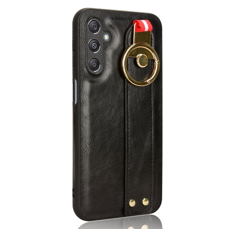 Wristband Leather Back Phone Case, For Samsung Galaxy M34 5G, For Samsung Galaxy Z Fold4, For Samsung Galaxy A05s 4G, For Samsung Galaxy S24 Ultra 5G