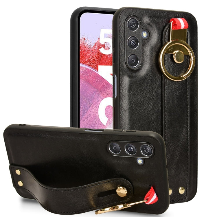 Wristband Leather Back Phone Case, For Samsung Galaxy M34 5G, For Samsung Galaxy Z Fold4, For Samsung Galaxy A05s 4G, For Samsung Galaxy S24 Ultra 5G