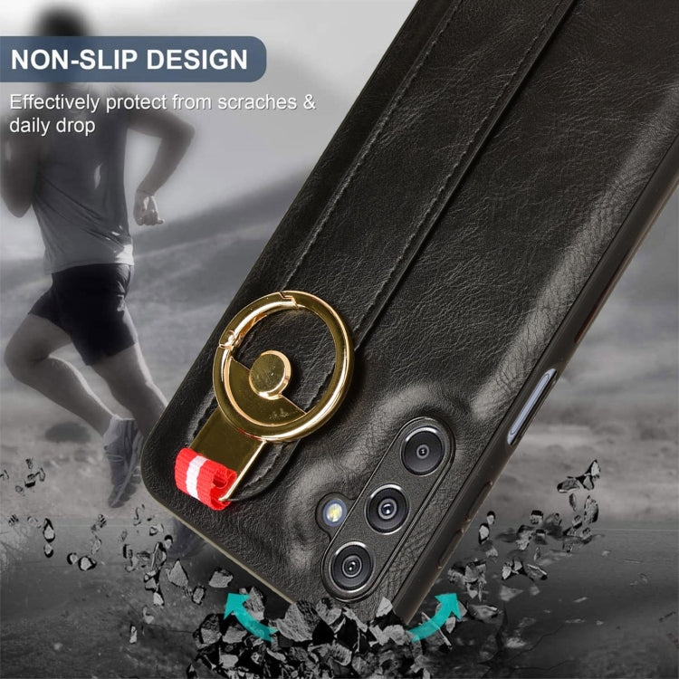 Wristband Leather Back Phone Case, For Samsung Galaxy M34 5G, For Samsung Galaxy Z Fold4, For Samsung Galaxy A05s 4G, For Samsung Galaxy S24 Ultra 5G