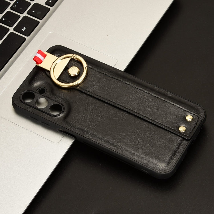 Wristband Leather Back Phone Case, For Samsung Galaxy M34 5G, For Samsung Galaxy Z Fold4, For Samsung Galaxy A05s 4G, For Samsung Galaxy S24 Ultra 5G
