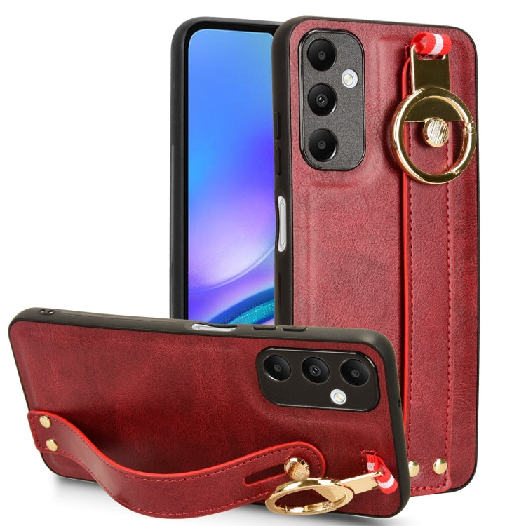 Wristband Leather Back Phone Case, For Samsung Galaxy M34 5G, For Samsung Galaxy Z Fold4, For Samsung Galaxy A05s 4G, For Samsung Galaxy S24 Ultra 5G