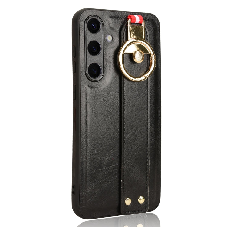 Wristband Leather Back Phone Case, For Samsung Galaxy S24+ 5G, For Samsung Galaxy Z Flip4, For Samsung Galaxy S23 FE 5G, For Samsung Galaxy Z Flip5