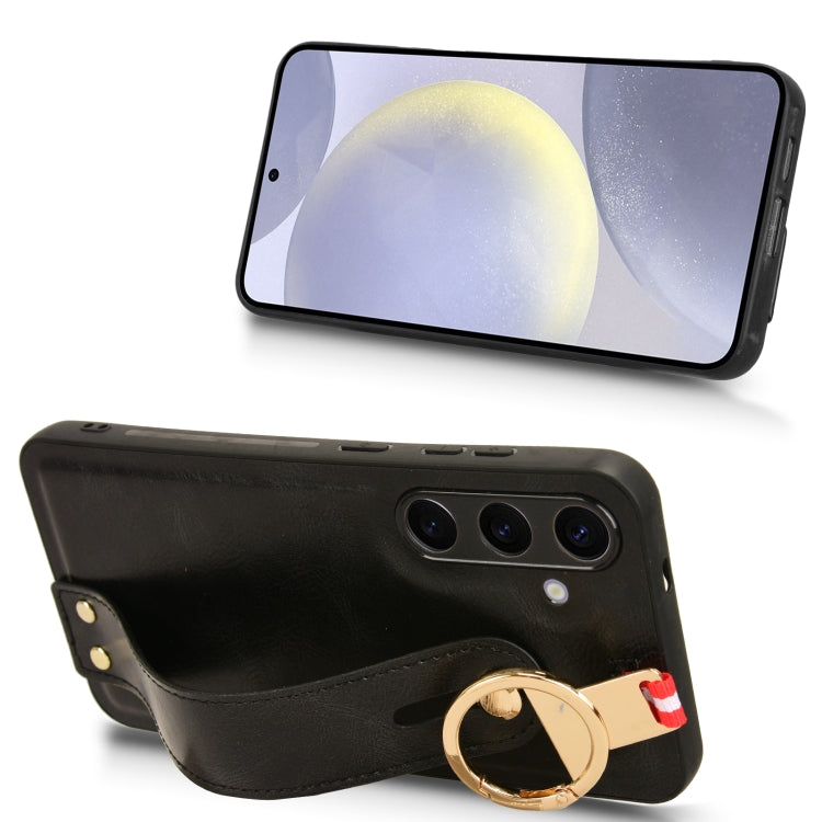 Wristband Leather Back Phone Case, For Samsung Galaxy S24+ 5G, For Samsung Galaxy Z Flip4, For Samsung Galaxy S23 FE 5G, For Samsung Galaxy Z Flip5