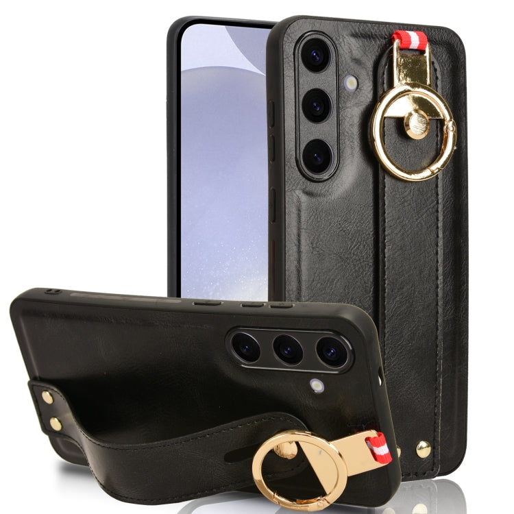 Wristband Leather Back Phone Case, For Samsung Galaxy S23 FE 5G, For Samsung Galaxy S24+ 5G, For Samsung Galaxy Z Flip4, For Samsung Galaxy Z Flip5