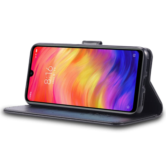 Textured sheepskin leather protective flip case Xiaomi Redmi Note 8 Pro with storage compartments