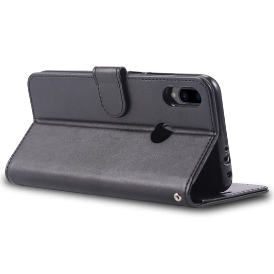 Brown sheepskin texture case Redmi Note series with integrated wallet and card holder design