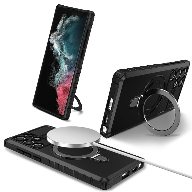 MagSafe Magnetic Holder Phone Case, For Samsung Galaxy S23 Ultra 5G, For Samsung Galaxy S23 5G, For Samsung Galaxy S20 FE, For Samsung Galaxy S22 Ultra 5G