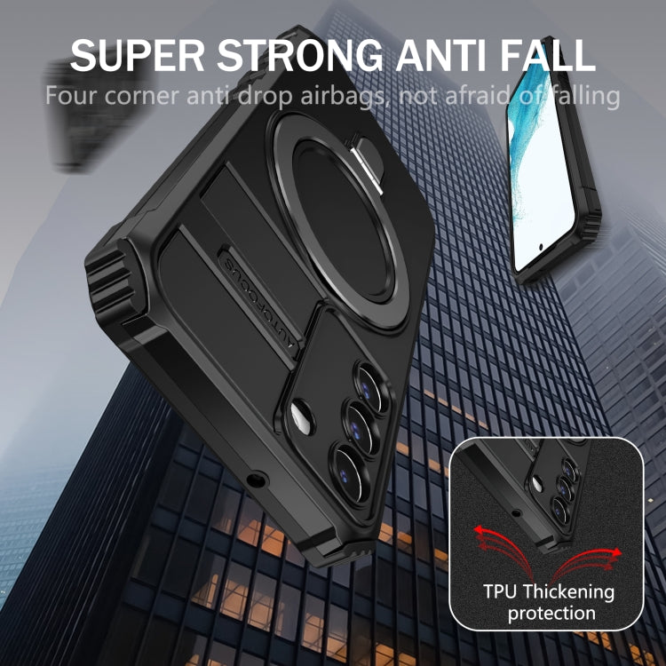 MagSafe Magnetic Holder Phone Case, For Samsung Galaxy S22+ 5G, For Samsung Galaxy S22 5G, For Samsung Galaxy S21 FE 5G, For Samsung Galaxy S21 5G