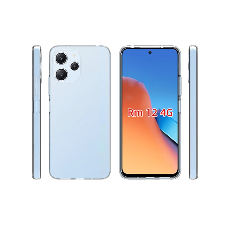 Coque de téléphone en TPU texturé imperméable pour Xiaomi Redmi 12 4G