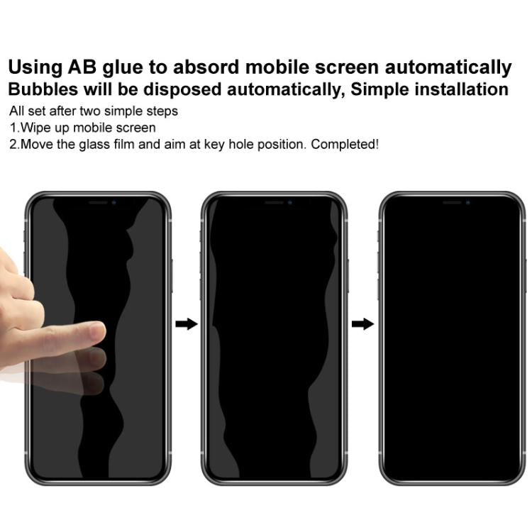 imak HD Full Screen Privacy Tempered Glass Protective Film, Phone Case Edition