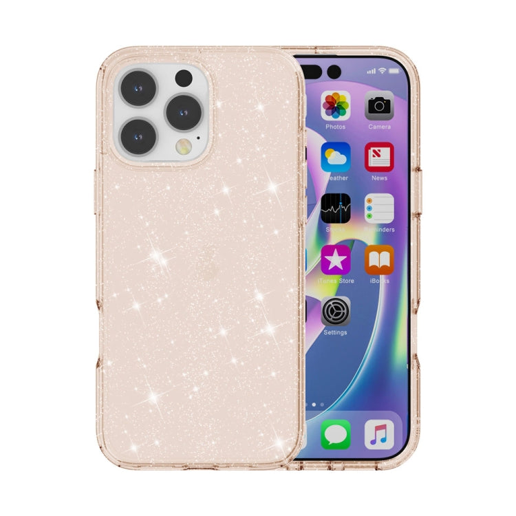 Shockproof Terminator Glitter Powder Phone Case, For iPhone 16 Pro Max, For iPhone 16 Pro, For iPhone 16 Plus, For iPhone 16