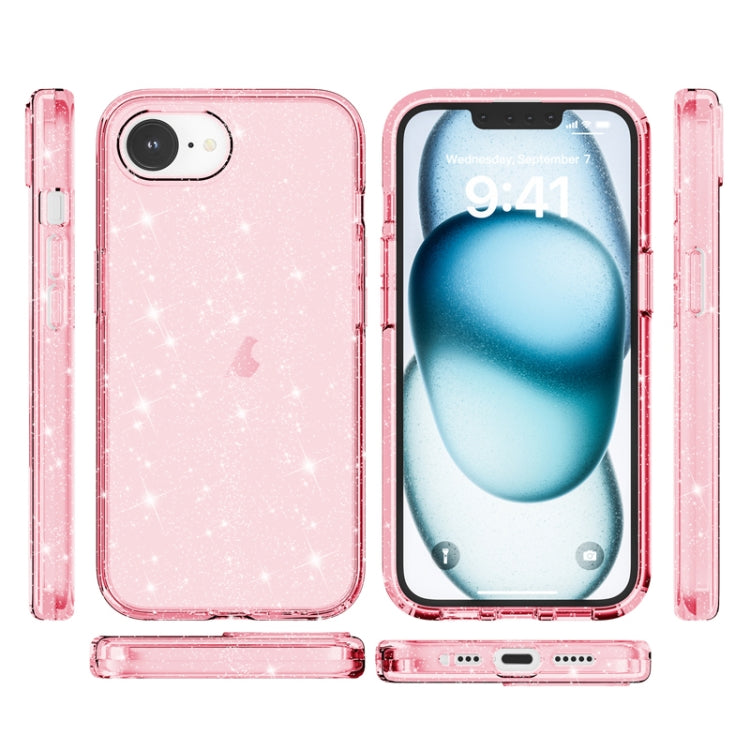 Shockproof Terminator Glitter Powder Phone Case, iPhone 16e, For iPhone 15 Pro Max, For iPhone 15 Pro, For iPhone 15 Plus