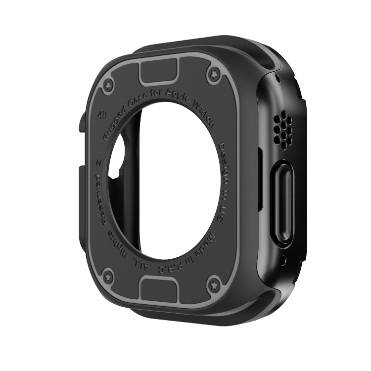 2-in-1 PC Hybrid TPU Armor Watch Case, For Apple Watch Ultra 4 / 3 / 2 / 1 49mm, For Apple Watch Series 6 / 5 / 4 / SE 44mm, For Apple Watch Series 6 / 5 / 4 / SE 40mm