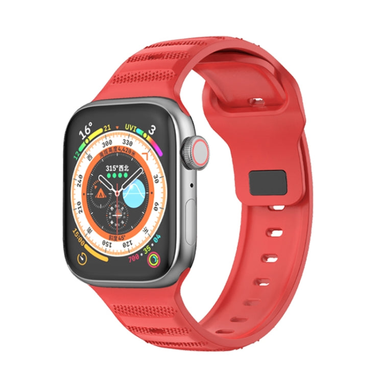 Dot Texture Fluororubber Watch Band, For Apple Watch Ultra 2 49mm, For Apple Watch 8 45mm, For Apple Watch 9 45mm, For Apple Watch SE 2022 40mm