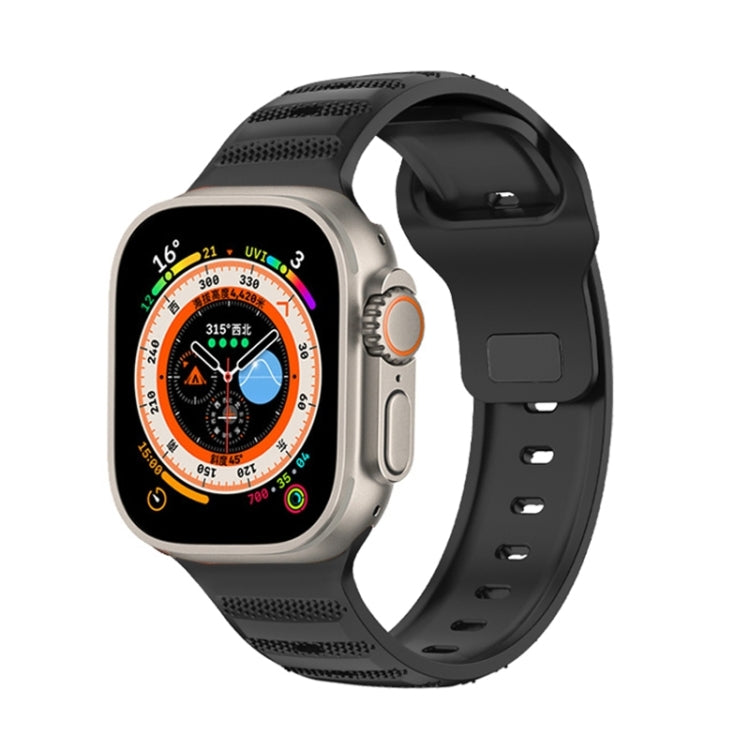 Dot Texture Fluororubber Watch Band, For Apple Watch Ultra 2 49mm, For Apple Watch 8 45mm, For Apple Watch 9 45mm, For Apple Watch SE 2022 40mm