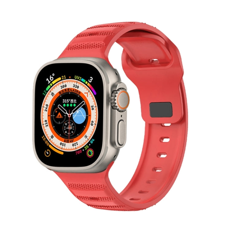 Dot Texture Fluororubber Watch Band, For Apple Watch Ultra 2 49mm, For Apple Watch 8 45mm, For Apple Watch 9 45mm, For Apple Watch SE 2022 40mm