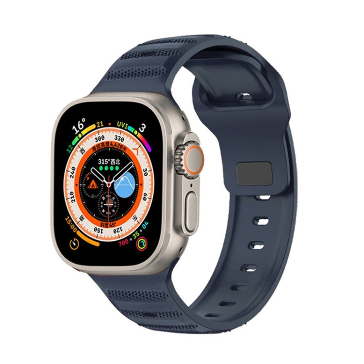 Dot Texture Fluororubber Watch Band, For Apple Watch 8 45mm, For Apple Watch Ultra 2 49mm, For Apple Watch 9 45mm, For Apple Watch SE 2022 40mm