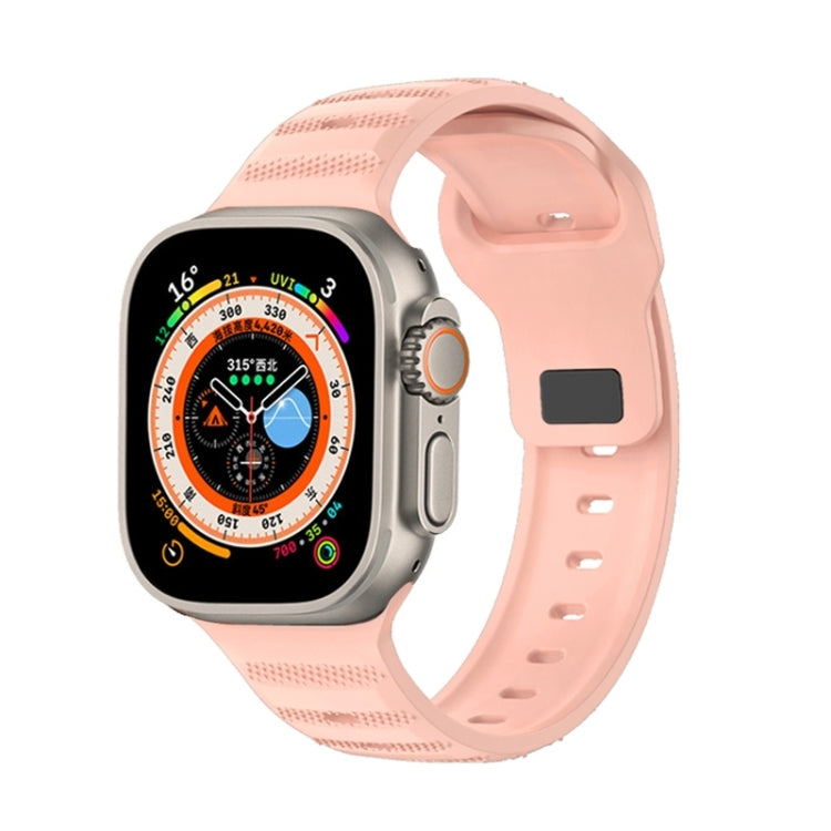 Dot Texture Fluororubber Watch Band, For Apple Watch 8 45mm, For Apple Watch Ultra 2 49mm, For Apple Watch 9 45mm, For Apple Watch SE 2022 40mm