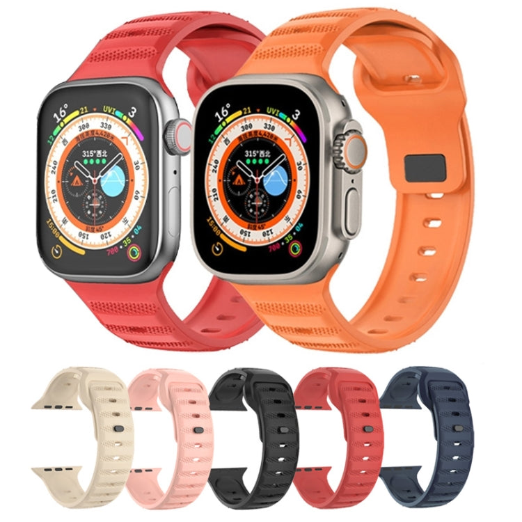 Dot Texture Fluororubber Watch Band, For Apple Watch Ultra 2 49mm, For Apple Watch 8 45mm, For Apple Watch 9 45mm, For Apple Watch SE 2022 40mm