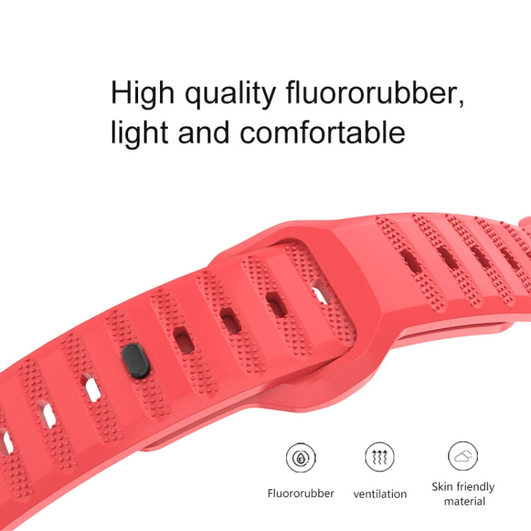 Dot Texture Fluororubber Watch Band, For Apple Watch Ultra 2 49mm, For Apple Watch 8 45mm, For Apple Watch 9 45mm, For Apple Watch SE 2022 40mm