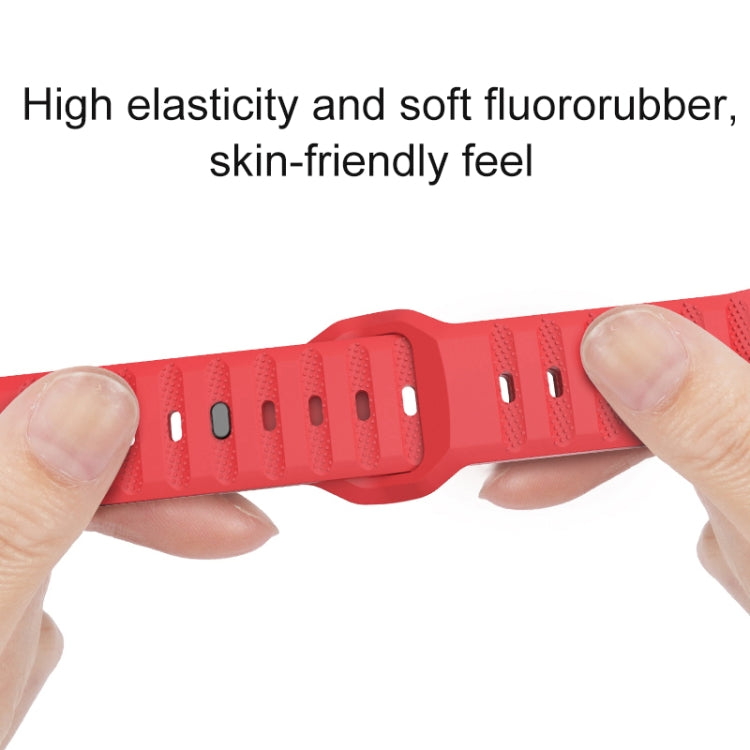 Dot Texture Fluororubber Watch Band, For Apple Watch Ultra 2 49mm, For Apple Watch 8 45mm, For Apple Watch 9 45mm, For Apple Watch SE 2022 40mm