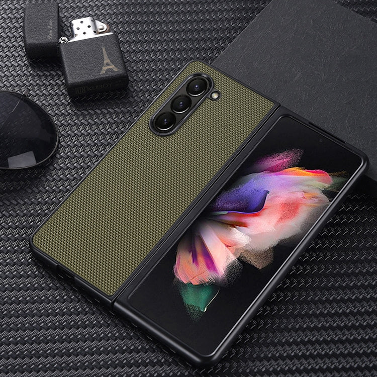 Nylon Cloth Texture Shockproof PC+TPU Phone Case, For Samsung Galaxy Z Fold5