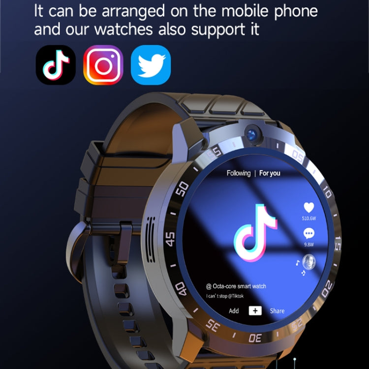 MT27 4G+64G 1.6 inch IP67 Waterproof 4G Android 8.1 Smart Watch Support Heart Rate / GPS, Leather Band
