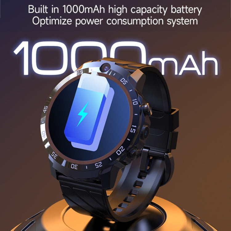 MT27 4G+64G 1.6 inch IP67 Waterproof 4G Android 8.1 Smart Watch Support Heart Rate / GPS, Leather Band