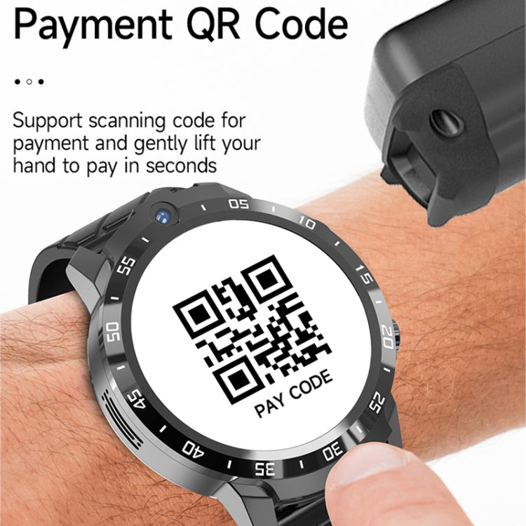 MT27 4G+64G 1.6 inch IP67 Waterproof 4G Android 8.1 Smart Watch Support Heart Rate / GPS, Leather Band