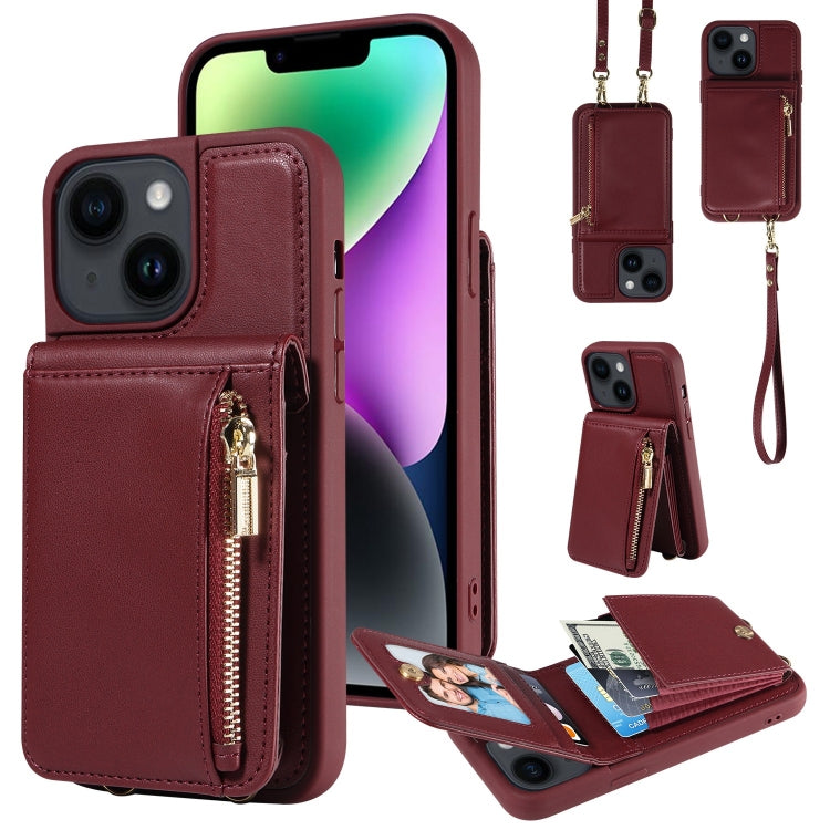 Crossbody Lanyard Zipper Wallet Leather Phone Case, For iPhone SE 2022/ 7 / 8, For iPhone 13 Pro Max, For iPhone 13 Pro, For iPhone 13
