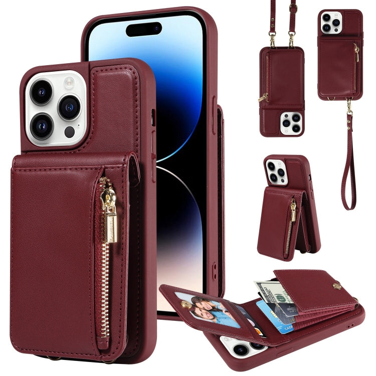 Crossbody Lanyard Zipper Wallet Leather Phone Case, For iPhone SE 2022/ 7 / 8, For iPhone 13 Pro Max, For iPhone 13 Pro, For iPhone 13