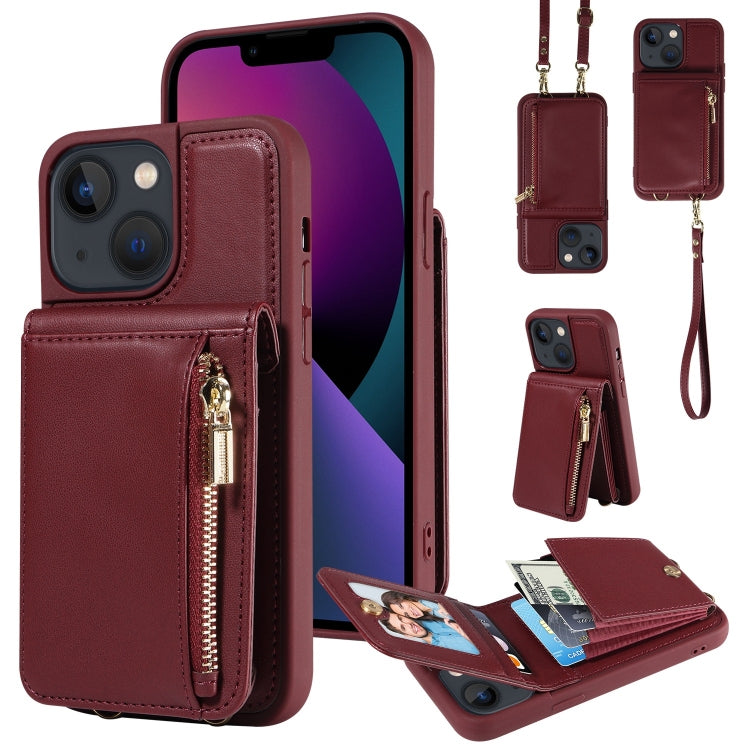 Crossbody Lanyard Zipper Wallet Leather Phone Case, For iPhone 12 / 12 Pro, For iPhone 12 Pro Max, For iPhone 11 Pro Max, For iPhone 11