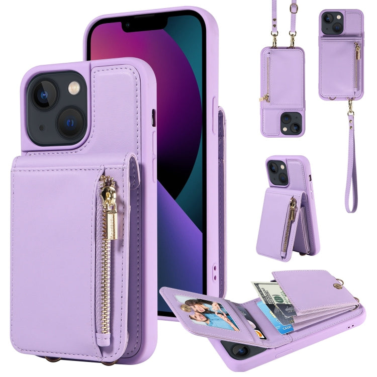 Crossbody Lanyard Zipper Wallet Leather Phone Case, For iPhone 12 / 12 Pro, For iPhone 12 Pro Max, For iPhone 11 Pro Max, For iPhone 11