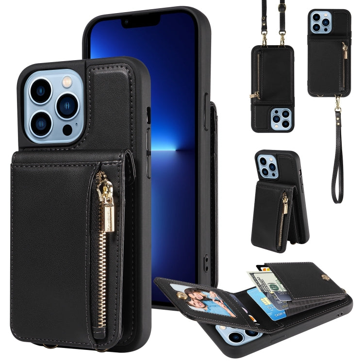 Crossbody Lanyard Zipper Wallet Leather Phone Case, For iPhone 12 / 12 Pro, For iPhone 12 Pro Max, For iPhone 11 Pro Max, For iPhone 11